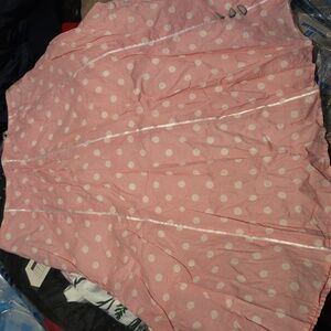 Jones New York Light Pink Polka Dot Skirt